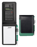 Green Jotter with Calculator Combination