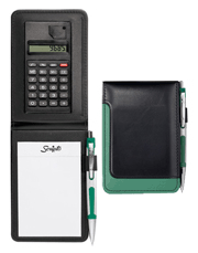 Green Jotter with Calculator Combination